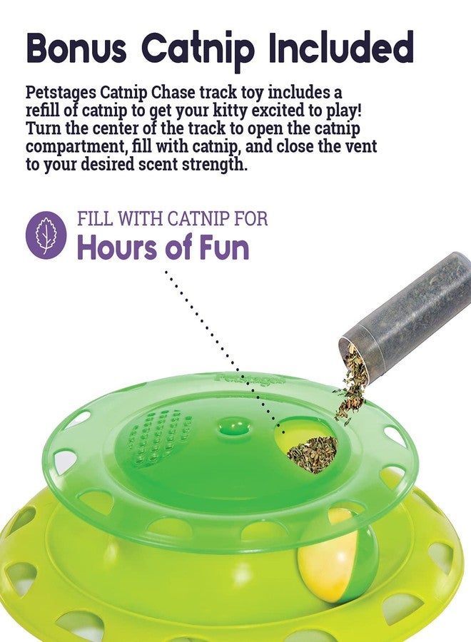 Petstages Combo of Petstages Catnip Chase Track Cat Toy 24 cm with 3 Pack of Kittos Salmon Rings Cat Treats, 35 g - Image 3
